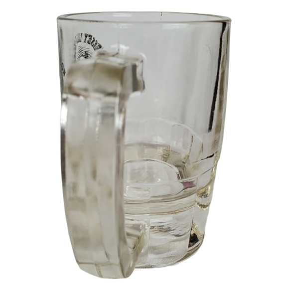 Vtg Jersey Lilly Saloon thick glass beer bar mug F Horlock Jr - Picture 3 of 8